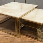 MICT-2032 - Gold - Bigger Table Size 32" X 32" , Smaller Table Size 24" X 24"